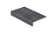 Клинкерная ступень прямоугольная Stroeher Keraplatte Roccia 845 nero 294x175х52x10 мм