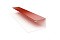 Планка П-образная (Блок-хаус, Экобрус) 0,5 Satin с пленкой RAL 8004 терракота