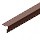 Угол сайдинга наружный 50х50мм (Коричневый (RAL8017))