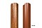 Штакетник М-образный А фигурный 0,5 Satin RR 32 темно-коричневый