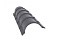 Планка малого конька полукруглого 0,5 Satin с пленкой RAL 7004 сигнальный серый