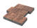 Тротуарная плитка Квадрат 30х30 «Мокко» 80 мм