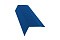 Планка карнизная 100х65 0,45 PE с пленкой RAL 5005 сигнальный синий