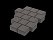 Тротуарная плитка Квадрат 15х15 «Дымчатый кварц» 80 мм