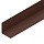 Планка угловая внутренняя 100х100мм (Коричневый матовый (RAL8017))