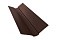Планка ендовы верхней фигурной 100x100 0,5 Velur20 RAL 8017 шоколад