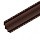 Угол сайдинга внутренний 50х50мм (Коричневый матовый (RAL8017))