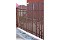 Штакетник М-образный А 0,5 Velur20 RAL 9003 сигнальный белый