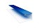 Планка П-образная 0,45 PE с пленкой RAL 5005 сигнальный синий