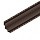 Угол сайдинга внутренний 50х50мм фактурный (Тёмно-коричневый матовый (RR32))