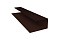 Планка П-образная 0,45 PE-Double с пленкой RAL 8017 шоколад