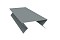 Планка угла внешнего составная нижняя 0,45 PE с пленкой RAL 7005 мышино-серый