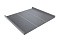 Фальц двойной стоячий Line 0,5 Satin с пленкой RAL 9006