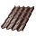 Металлочерепица МЕТАЛЛ ПРОФИЛЬ Монтерроса-S NormanMP (ПЭ-01-8017-0.5)