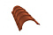 Планка малого конька полукруглого 0,5 Satin с пленкой RAL 8004 терракота